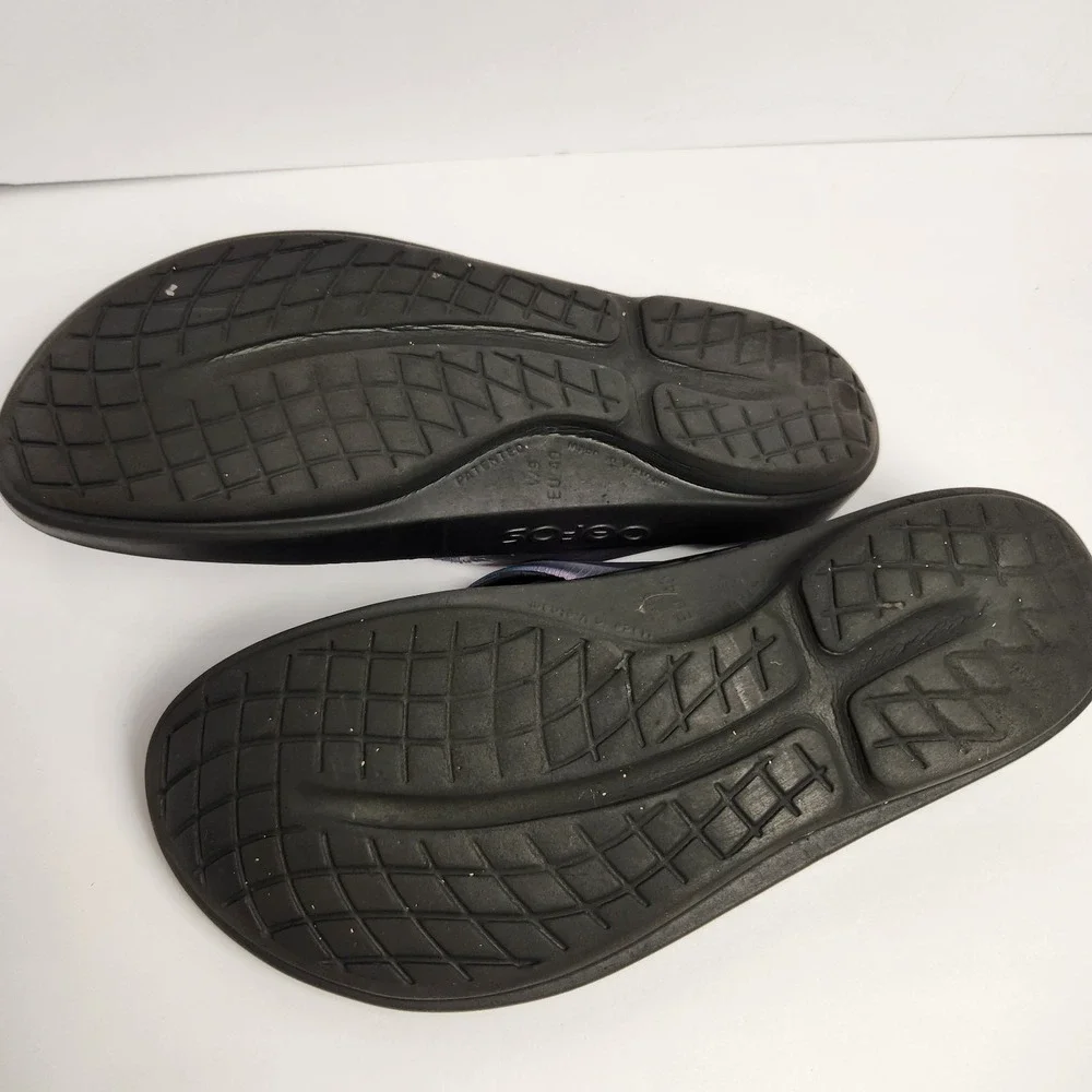 Oofos Oolala Women's Luxe Frost Sandals Size W9 - Picture 9 of 9